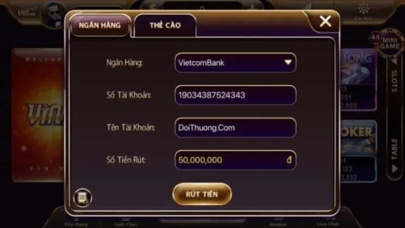 Kiểm tra thông tin tài khoản ngân hàng khi Five88 không rút tiền được Kiểm tra thông tin tài khoản ngân hàng khi Five88 không rút tiền được